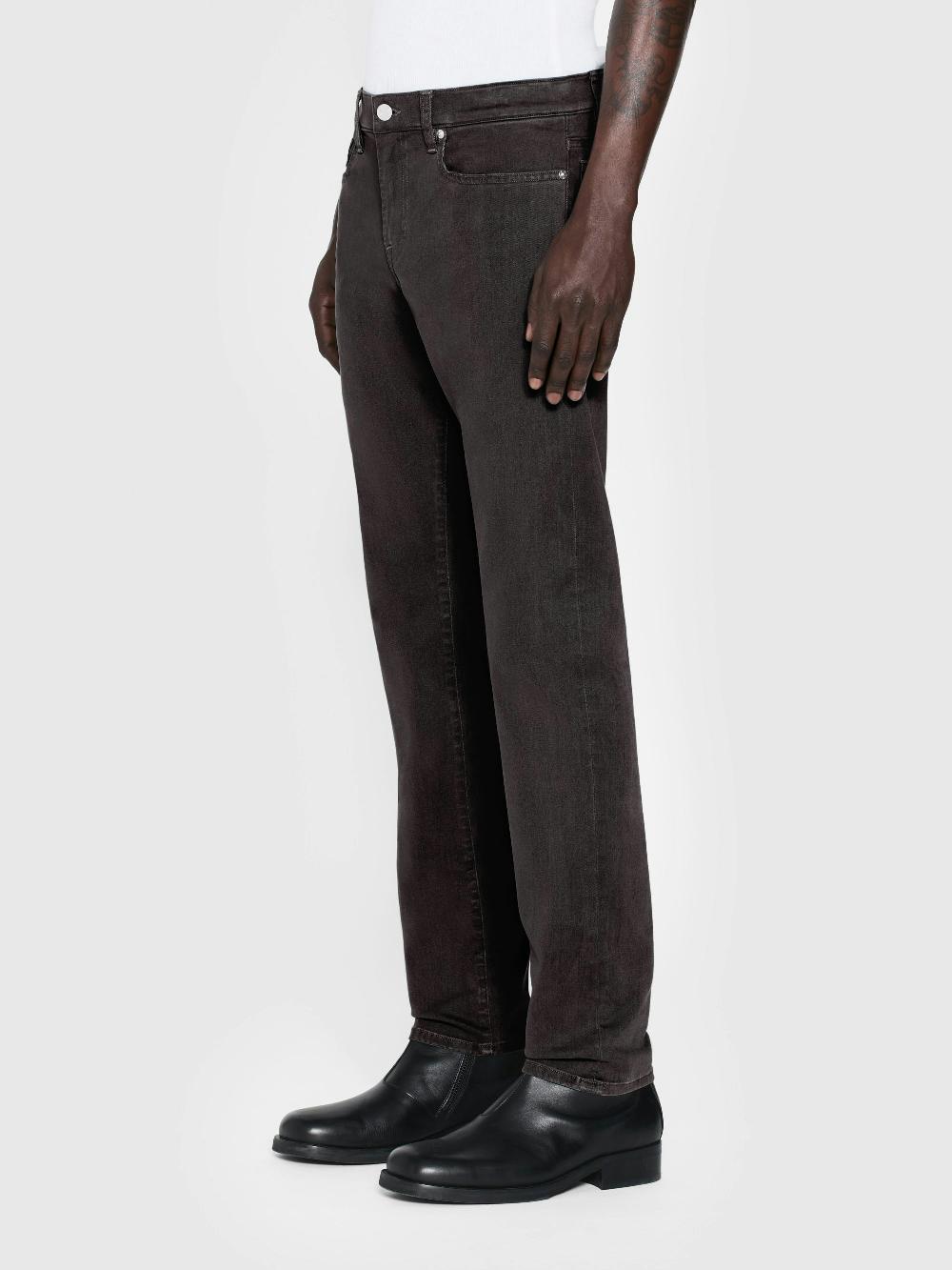 Frame L'Homme Slim Brushed Twill In Slate Gray