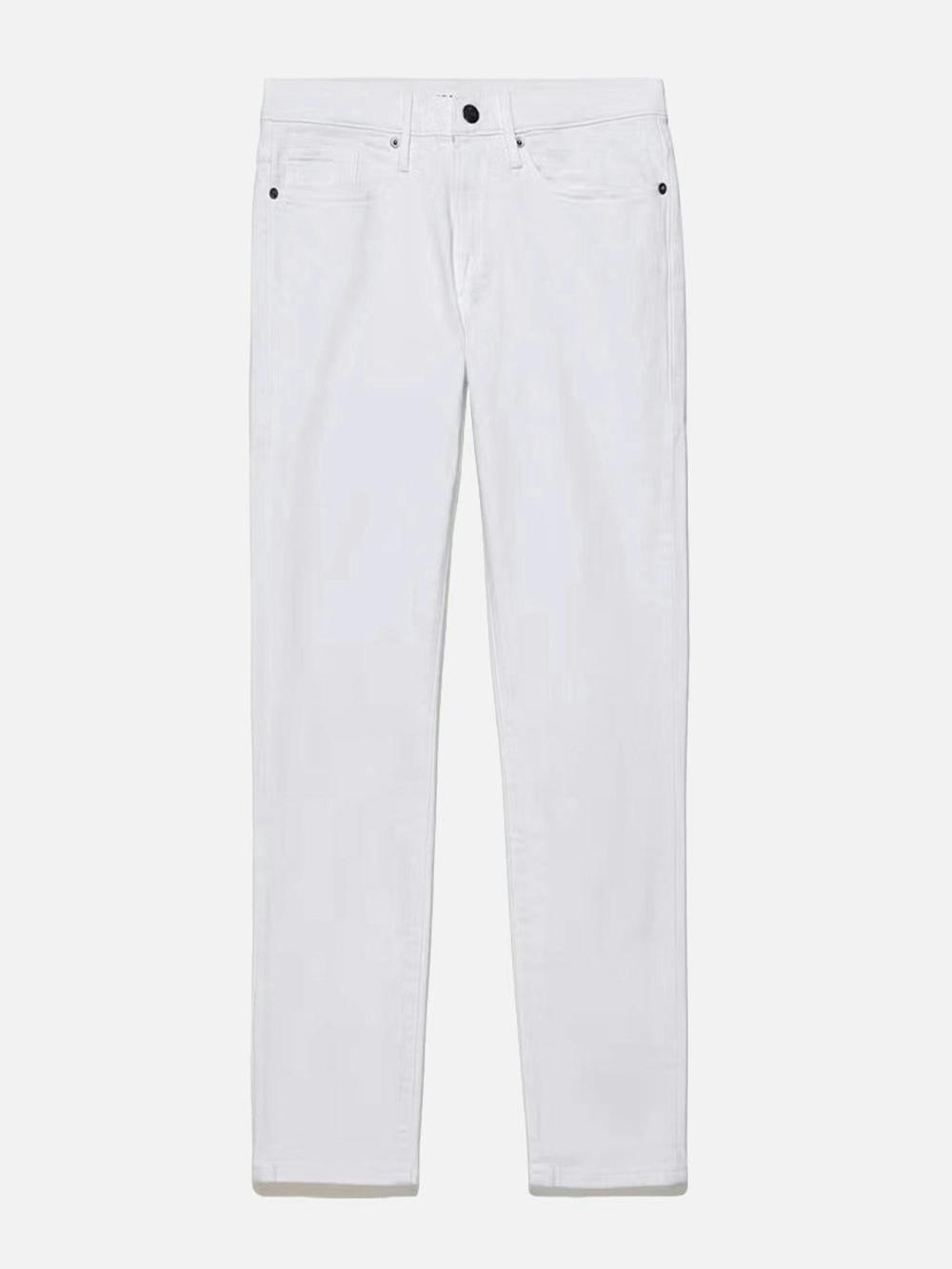 frame L'Homme Slim Crop in Blanc