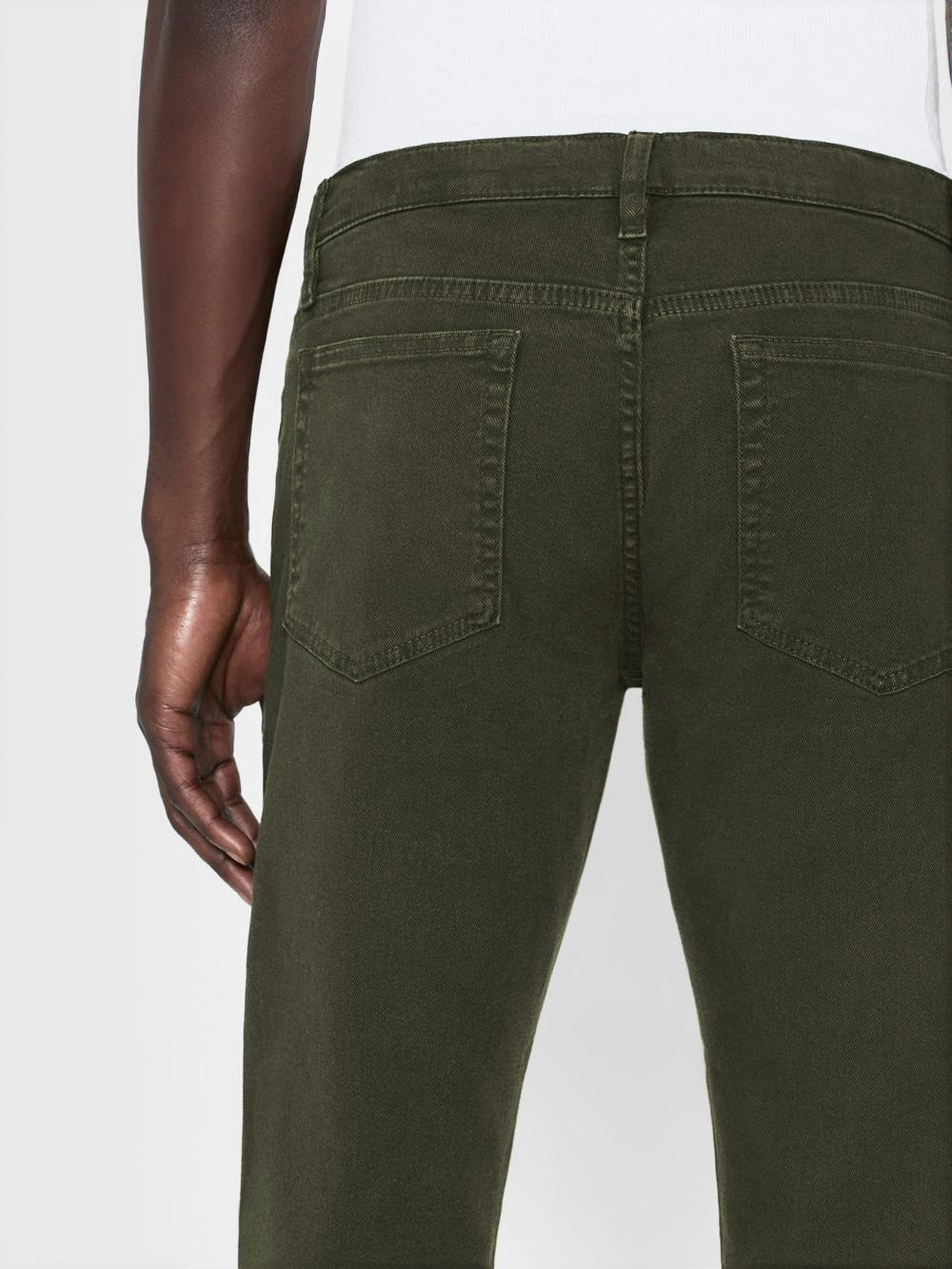 Frame L'Homme Slim Twill In Garage Moss Green