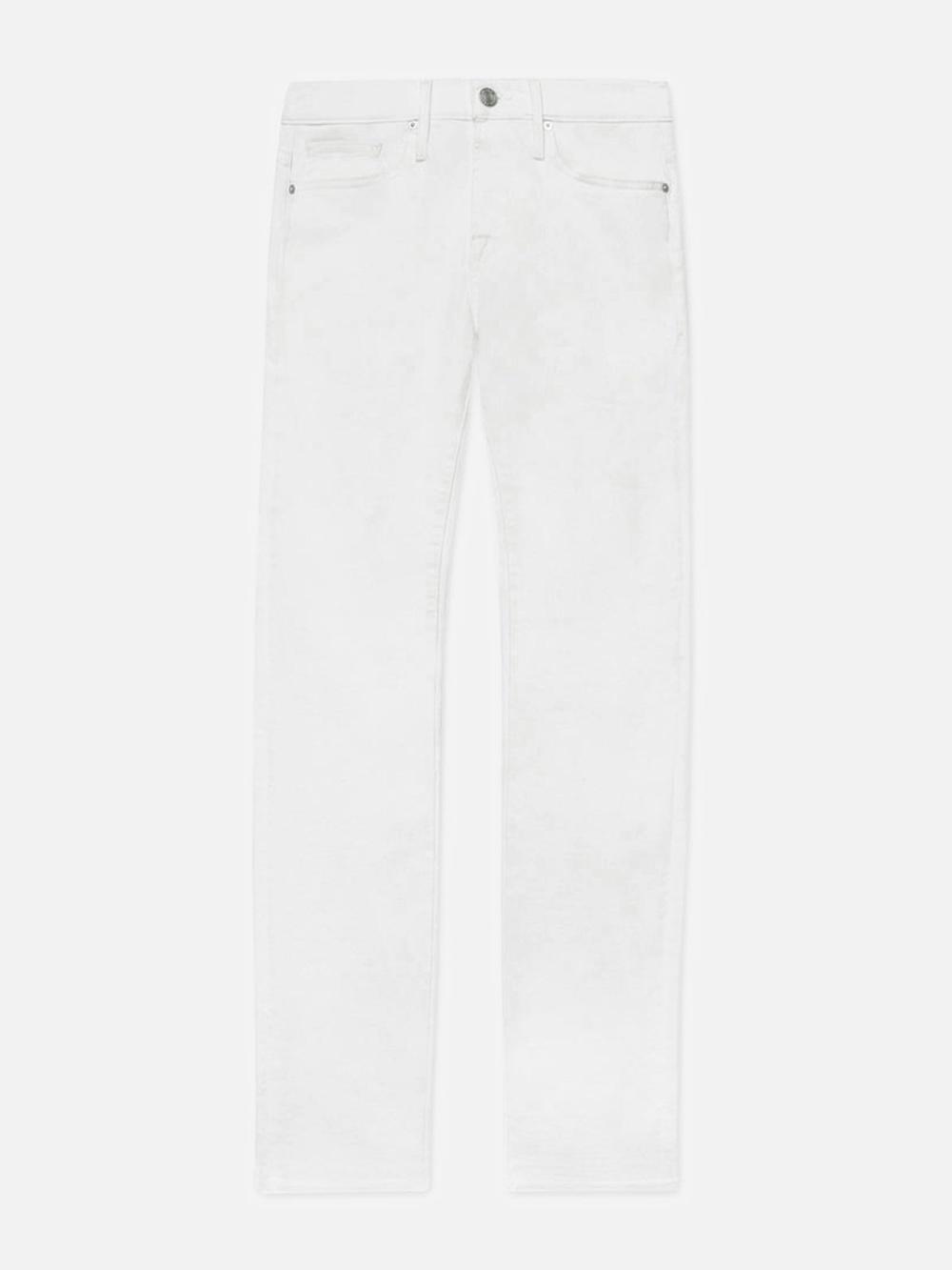 frame L'Homme Slim Twill in Whisper White