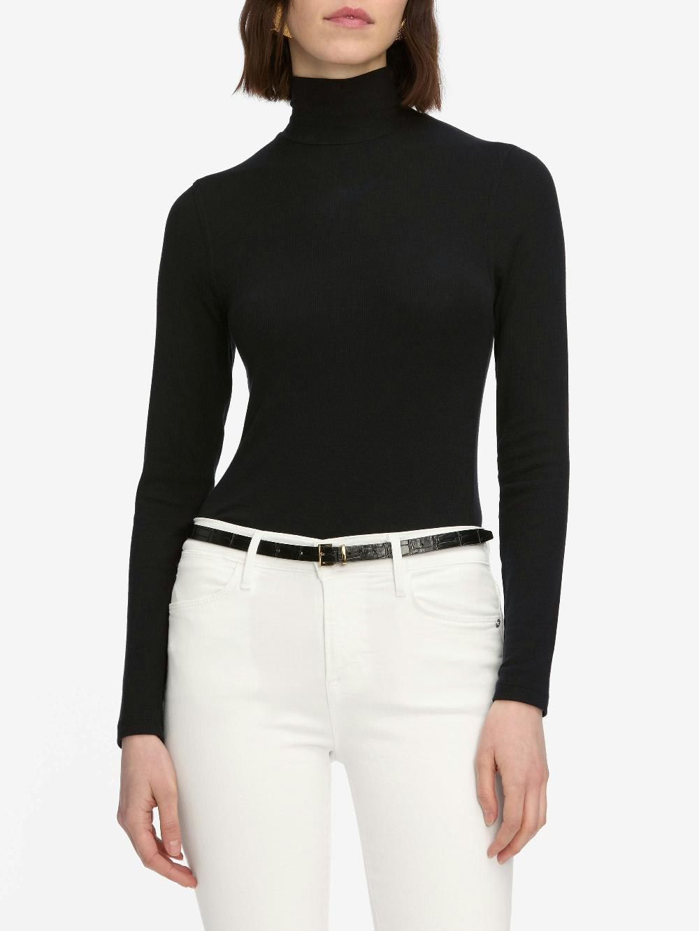 Frame Le Crop Mini Boot In White Raw Fray