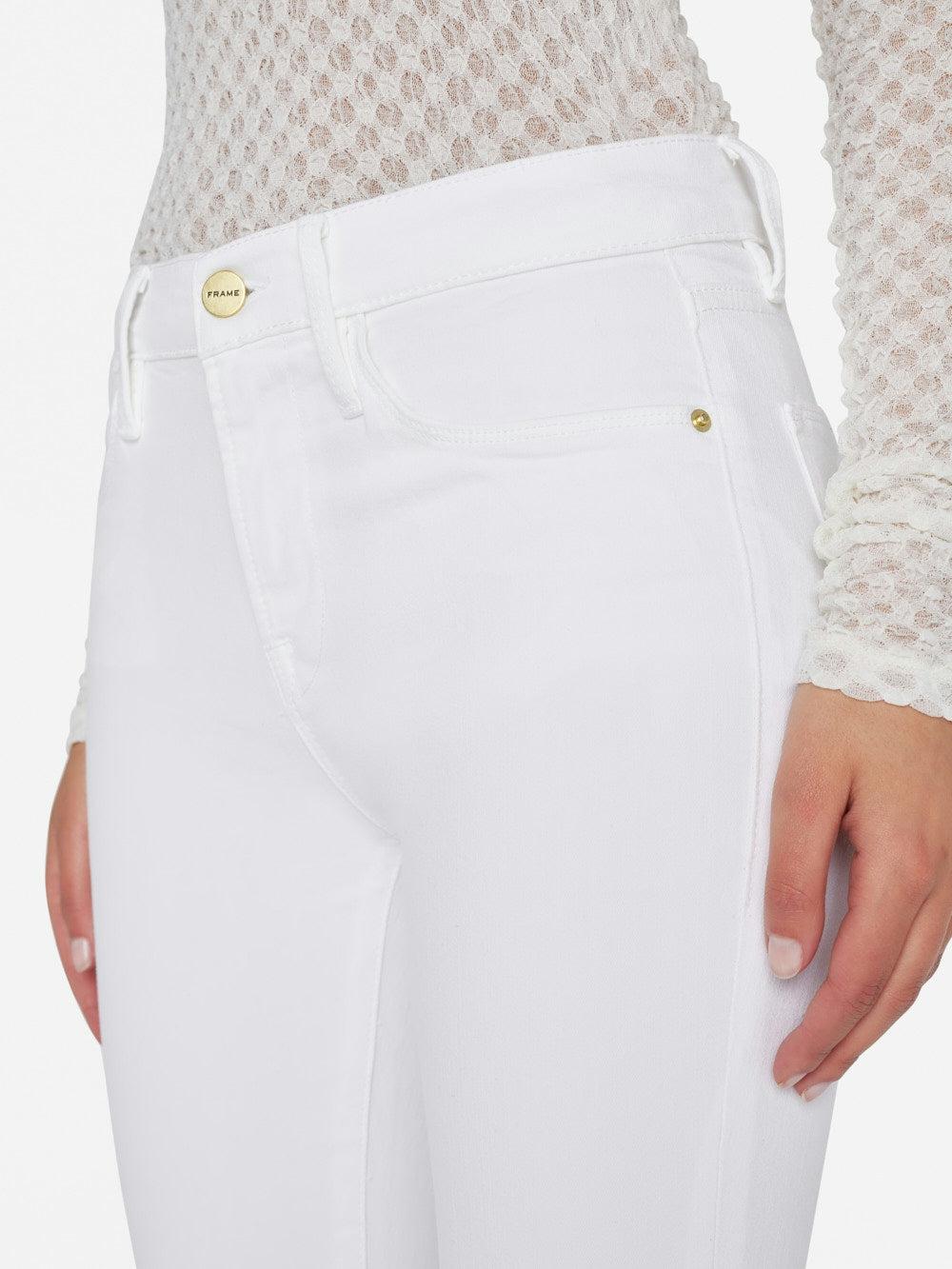 Frame Le High Skinny In Blanc