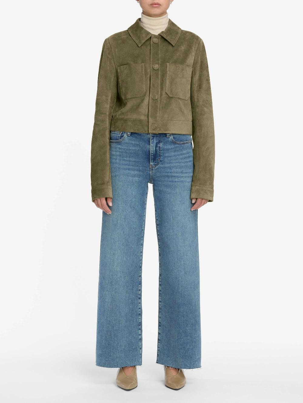 Frame Le Pixie Slim Palazzo In Flip Raw After