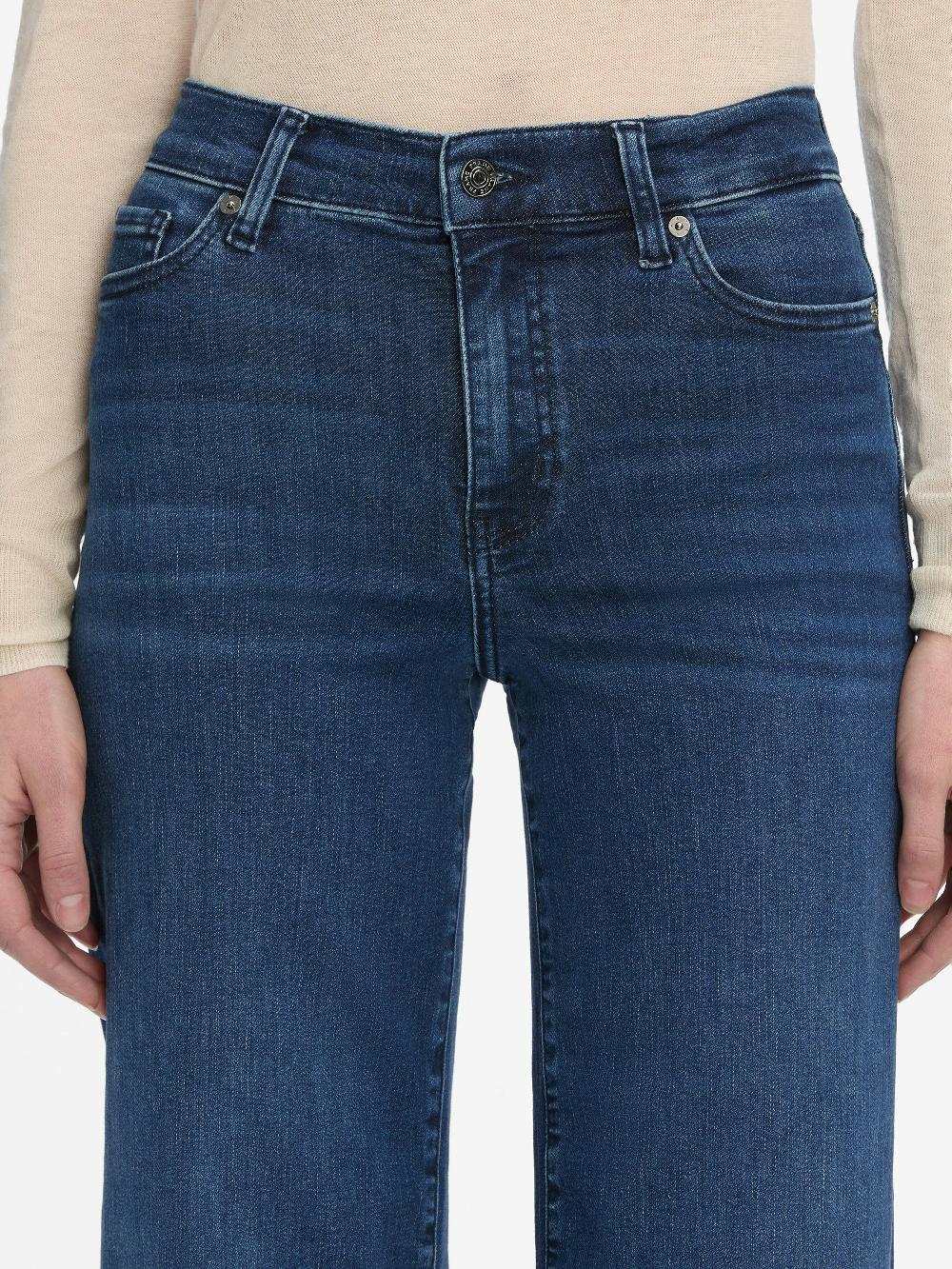 Frame Le Slim Palazzo Crop In Keepsake Raw Fray