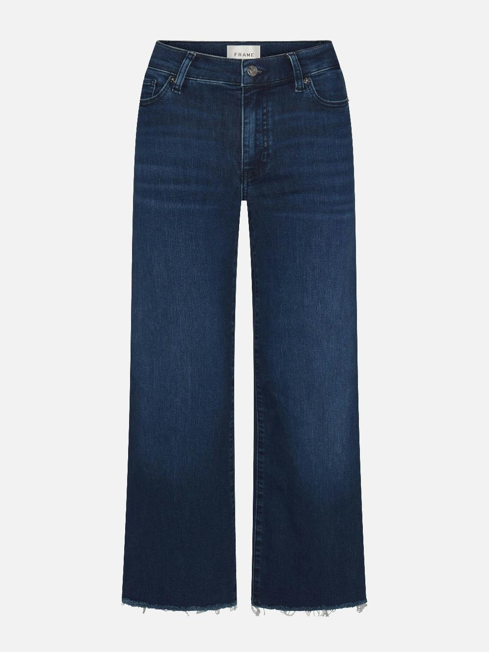 frame Le Slim Palazzo Crop in Keepsake Raw Fray