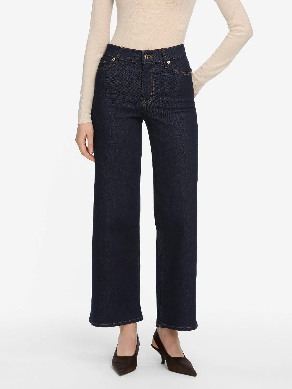 Frame Le Slim Palazzo Crop In Rinse
