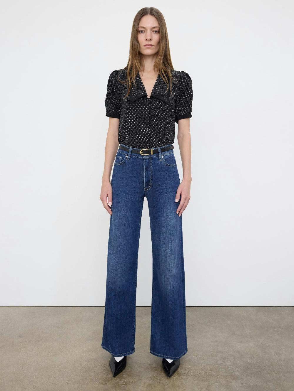 Frame Le Slim Palazzo Long In Lupine