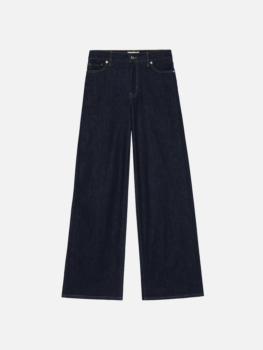 frame Le Slim Palazzo Long in Rinse