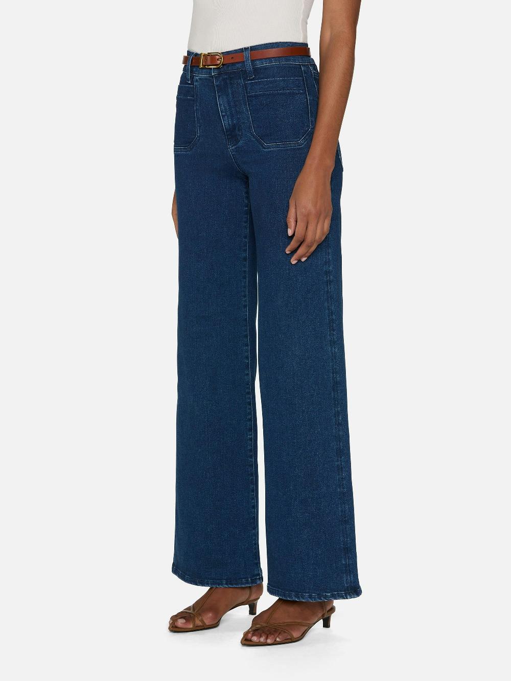 Frame Le Slim Palazzo Modernist Pocket In Loner