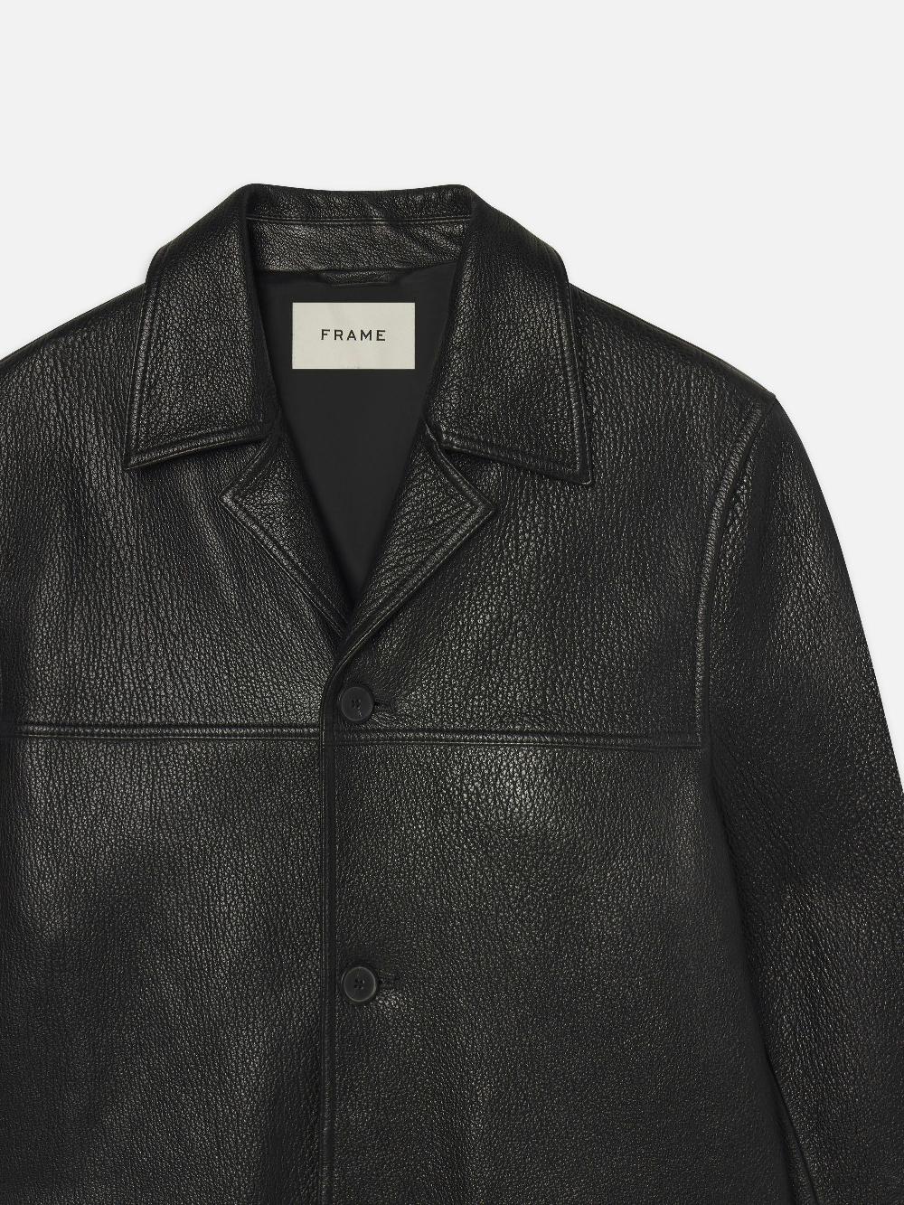 Frame Leather Jacket In Black