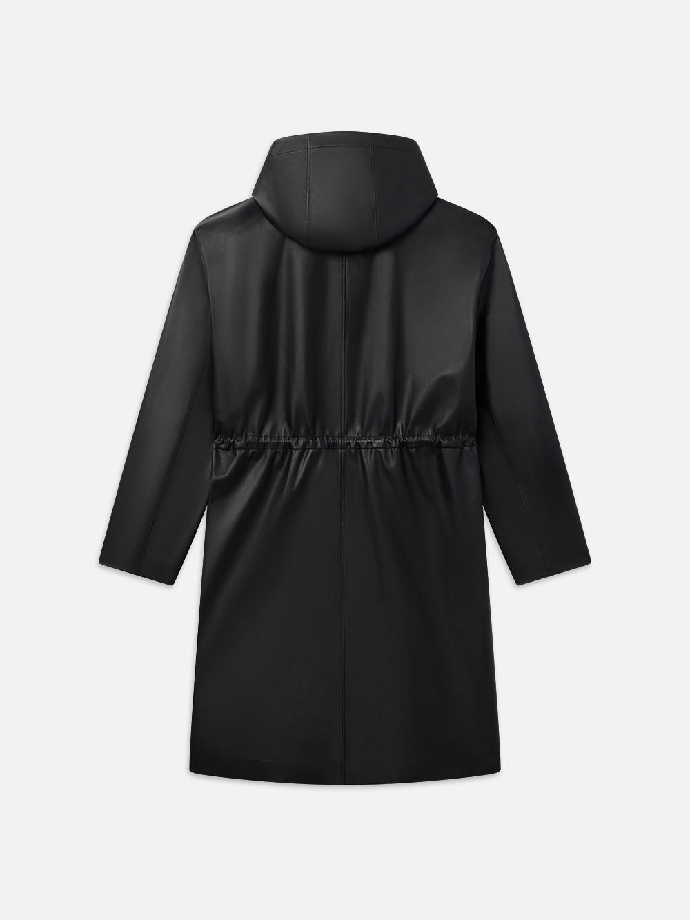 Frame Leather Parka In Black