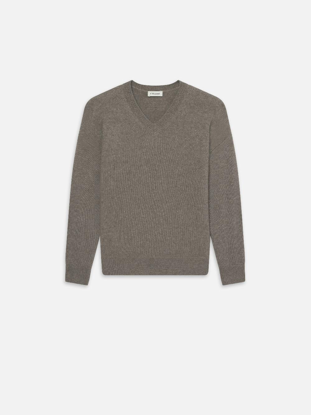 frame Light Cashmere Silk Sweater in Soft Mocha