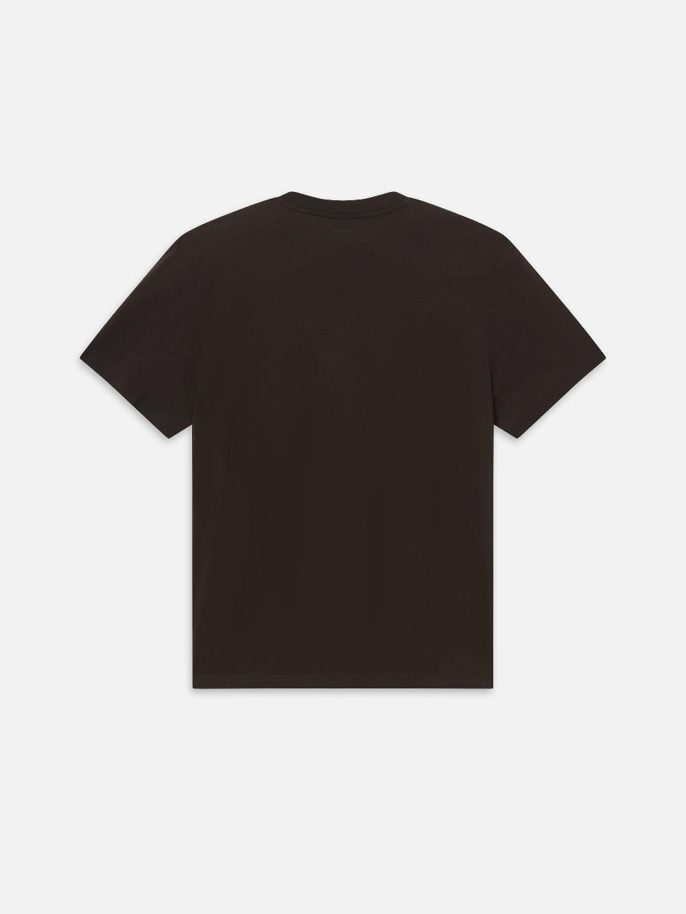Frame Light Cotton Tee In Dark Chocolate