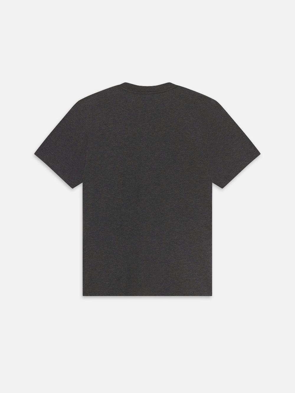 Frame Light Cotton Tee In Grey Melange