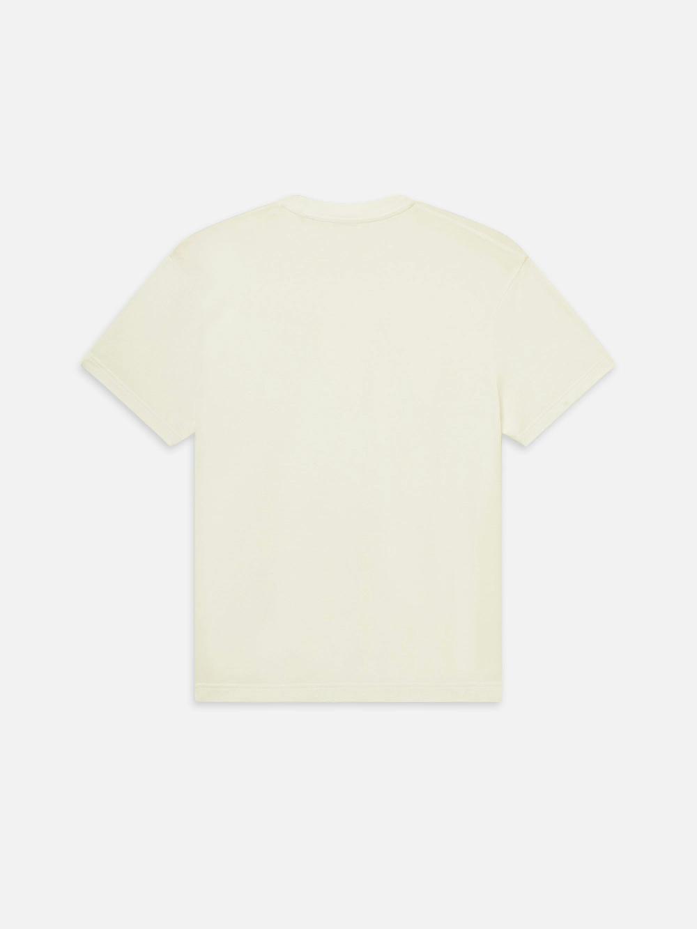 Frame Light Cotton Tee In Off White