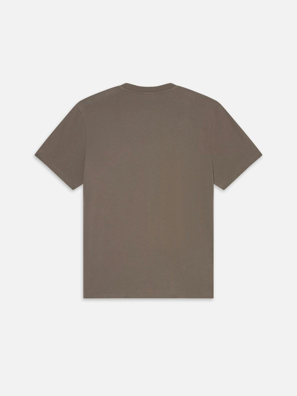 Frame Light Cotton Tee In Smoky Mocha