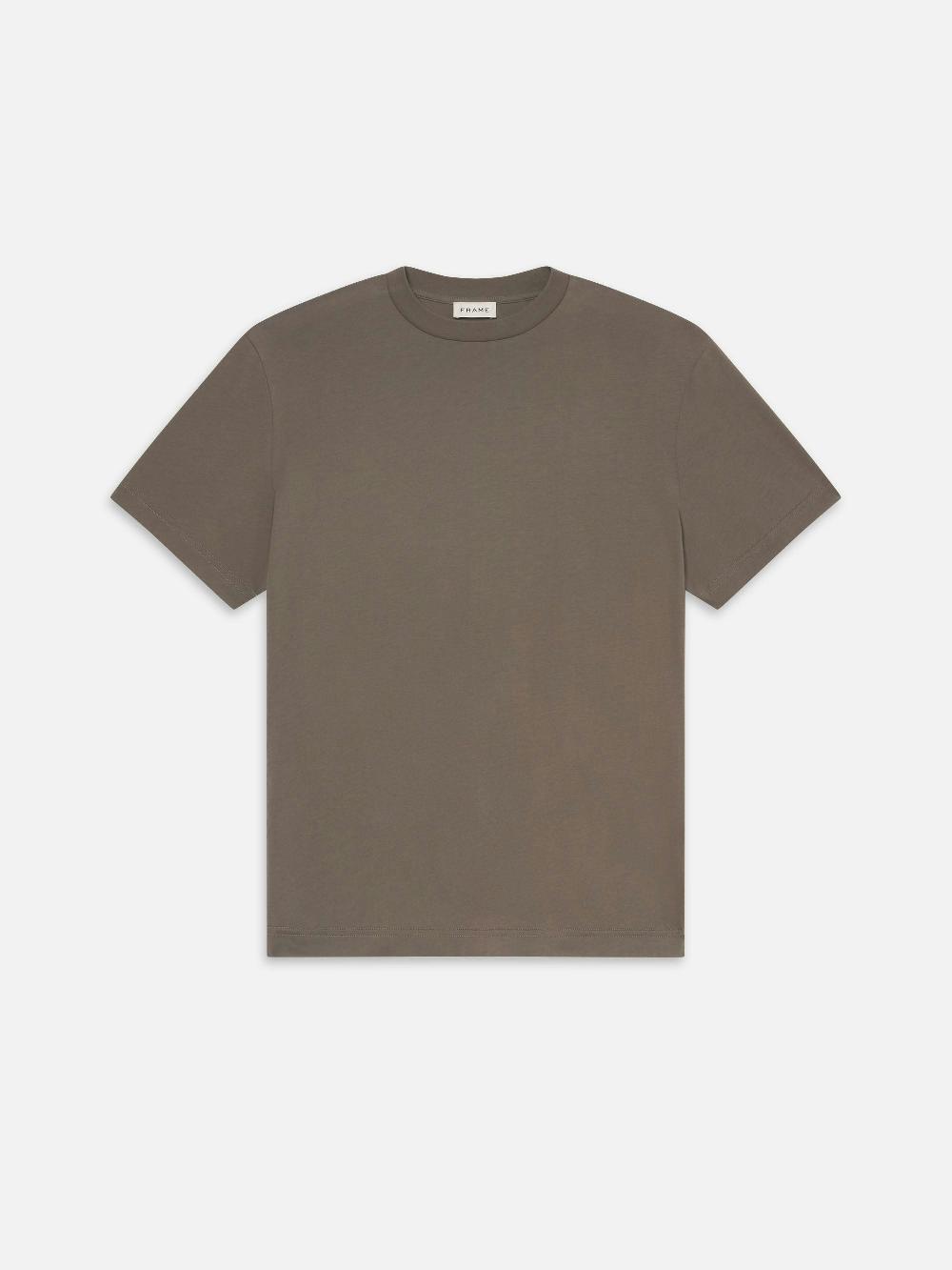 frame Light Cotton Tee in Smoky Mocha