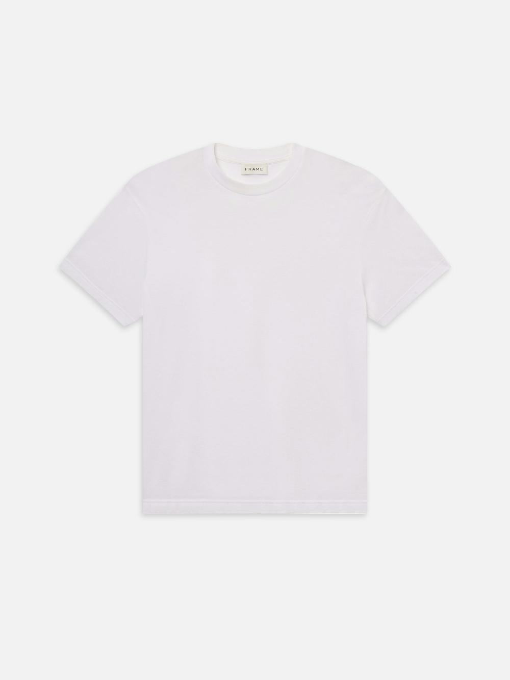 frame Light Cotton Tee in White