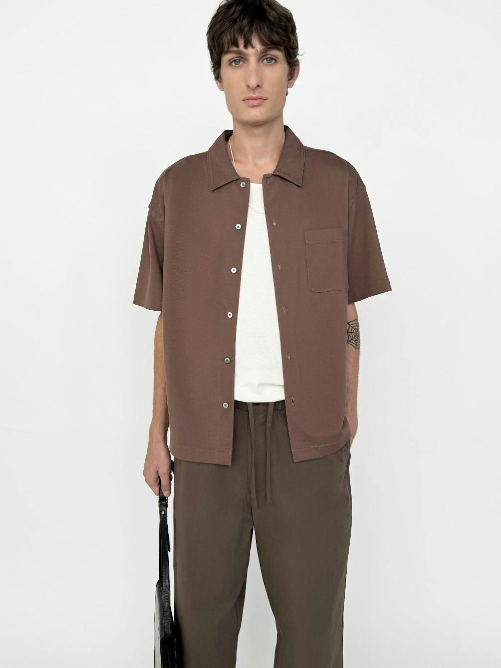 Frame Light Pique Button Down Polo In Mauve