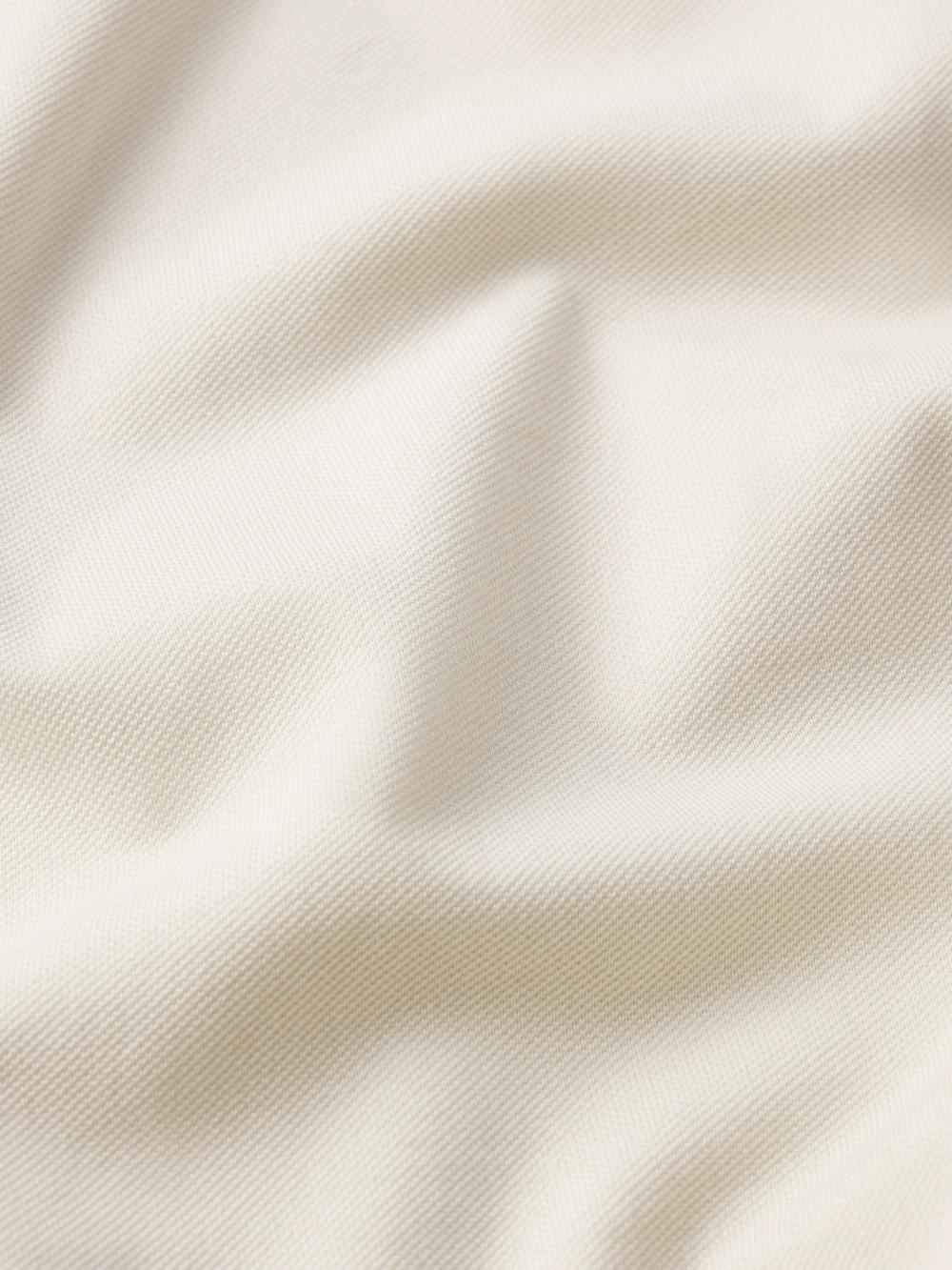 Frame Light Pique Polo In White Sand