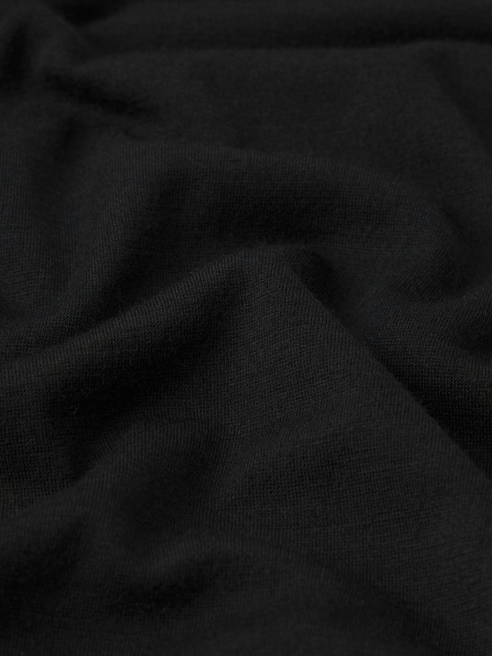 Frame Light Weight Woolen Tee In Black