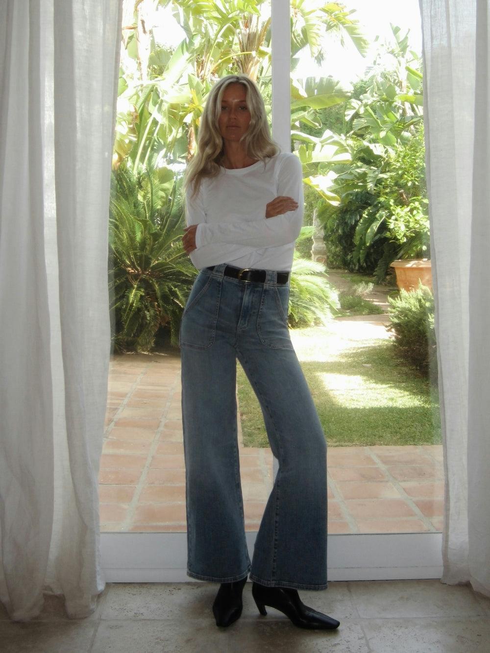 Frame Modern Pocket Jean In Carpenter