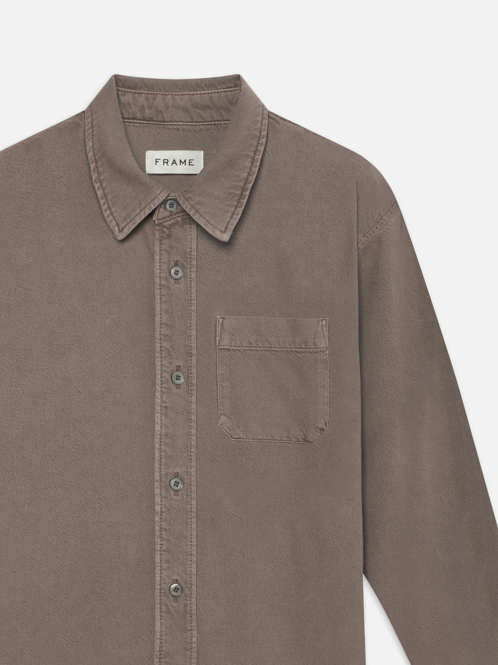 Frame Modern Shirt In Mauve