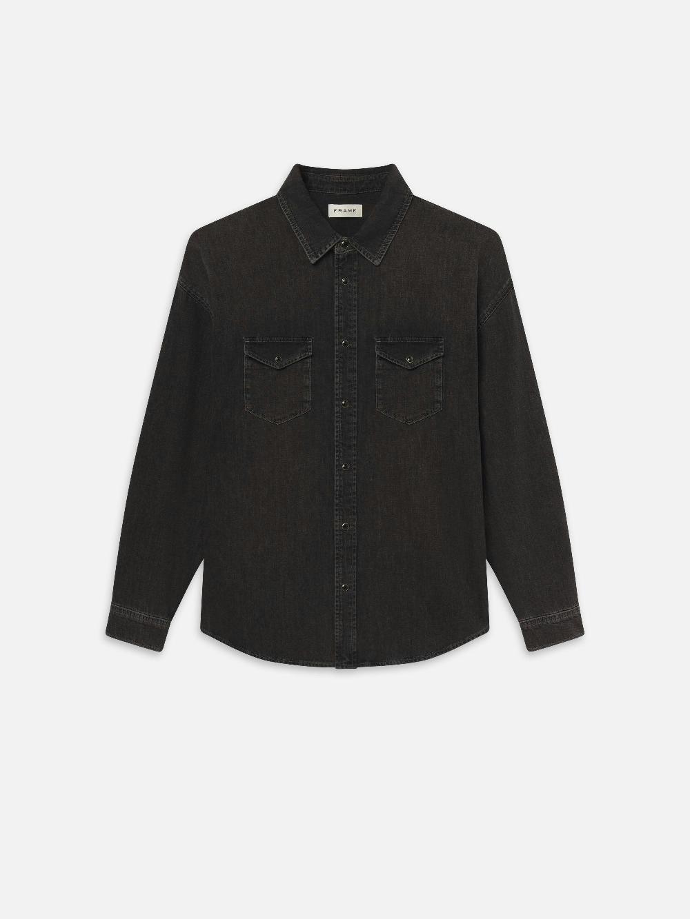 frame Modern Western Shirt in Angel