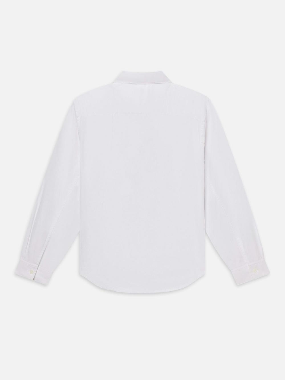 Frame Oxford Shirt In White