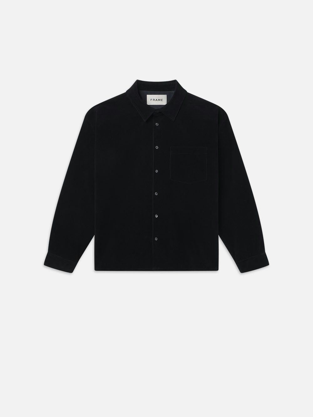 frame Relaxed Corduroy Overshirt in Dark Navy