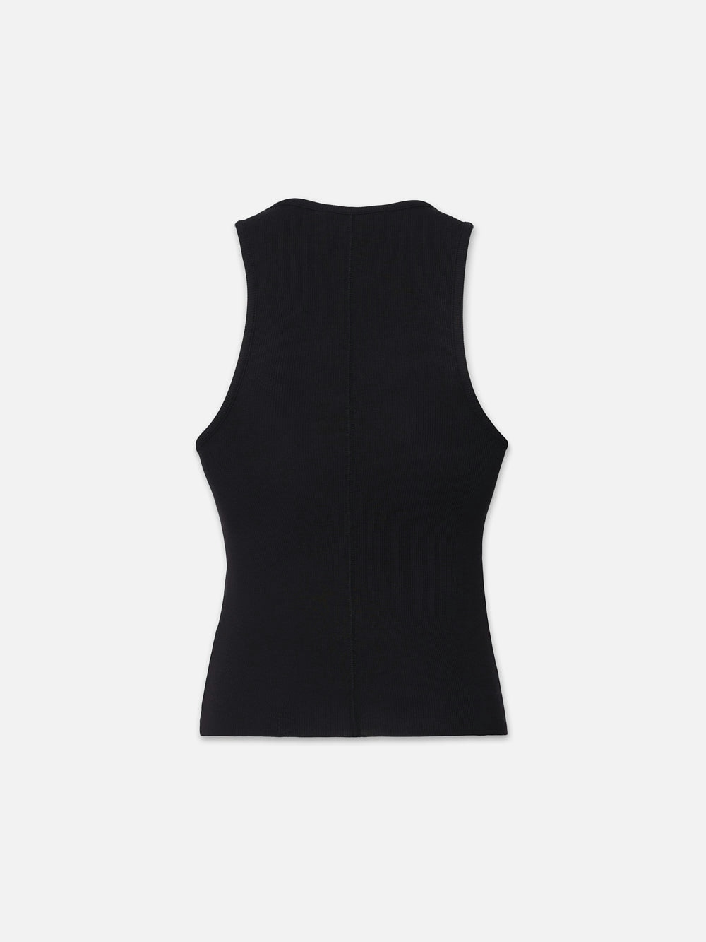 Frame Rib Scoop Neck Tank In Black