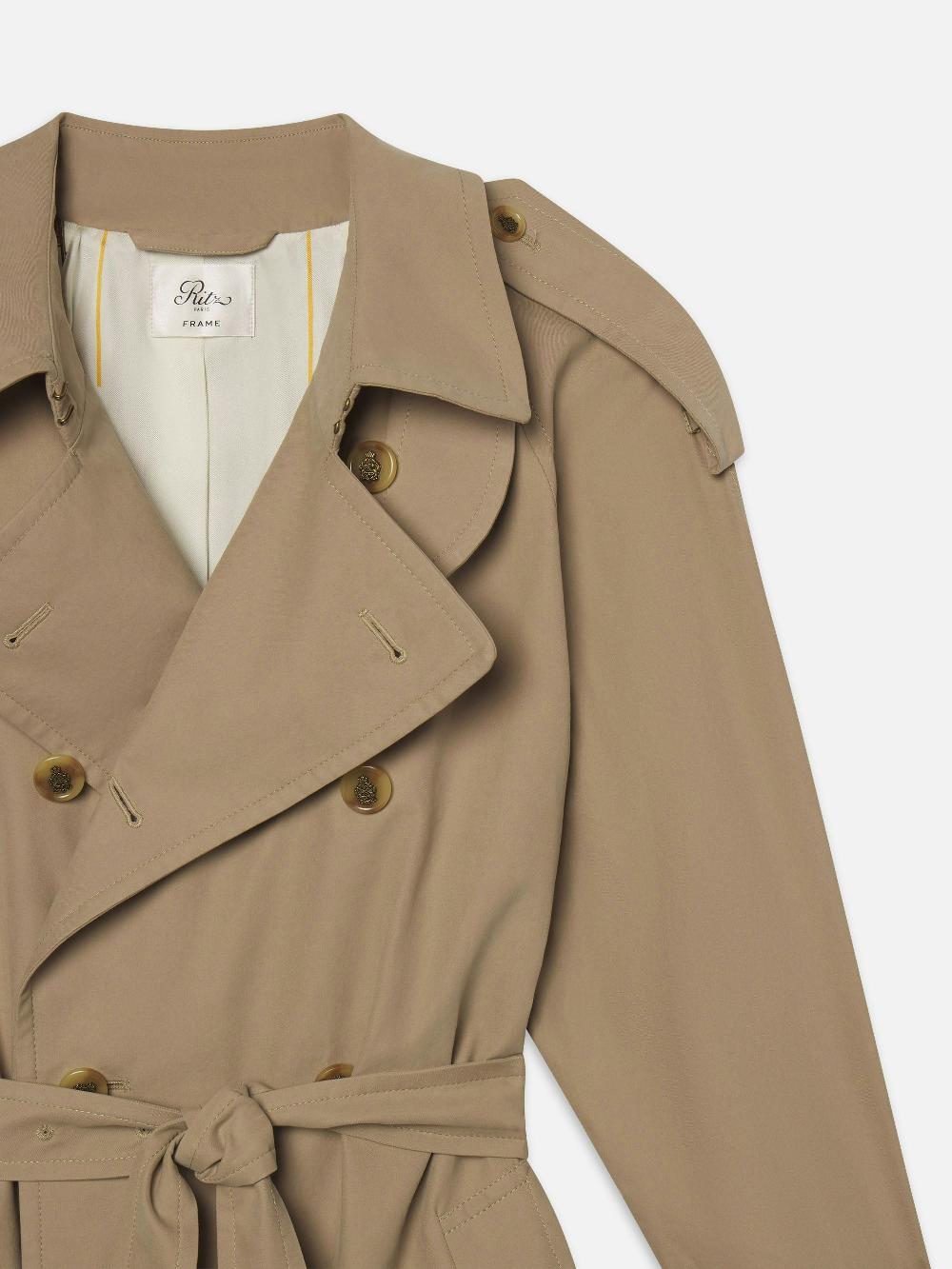Frame Ritz Classic Trench In Warm Taupe