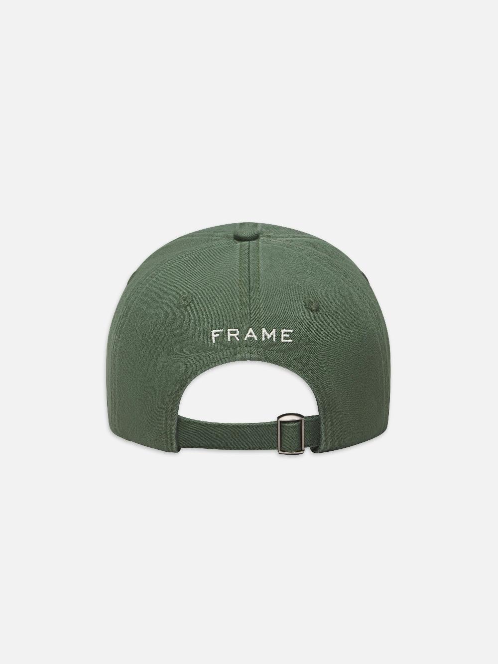 Frame Ritz Cotton Hat In Hunter Green