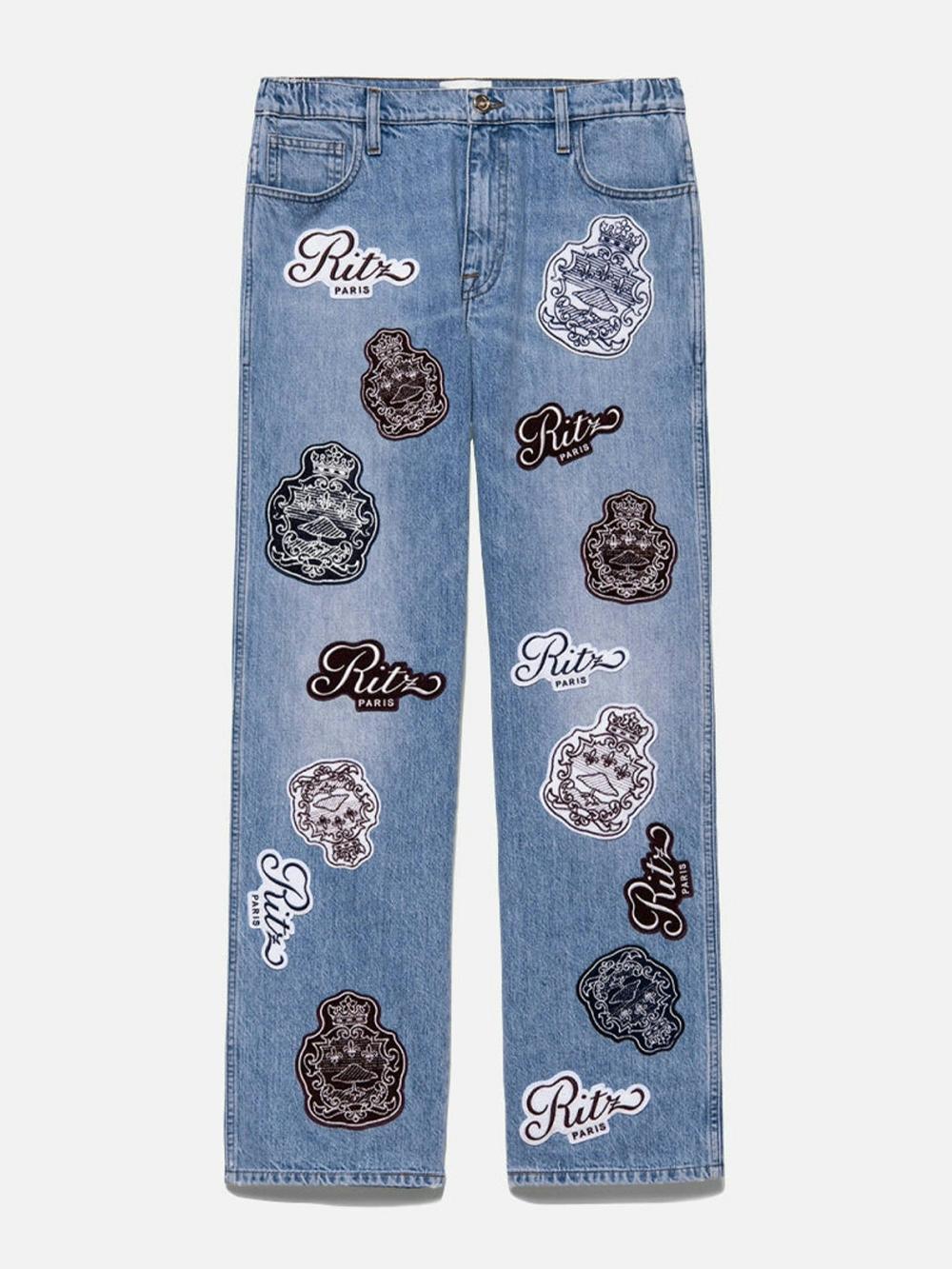 frame Ritz Men's Wide Leg Jean in Saint-Rustique