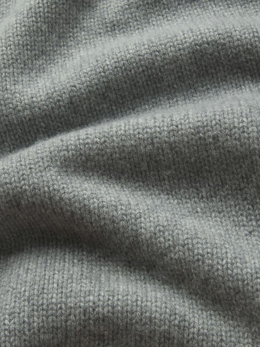 Frame Ritz Unisex Cashmere Sweater In Grey Melange