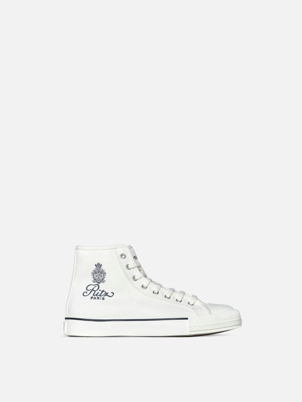 frame Ritz Unisex High Top Sneaker in Blanc