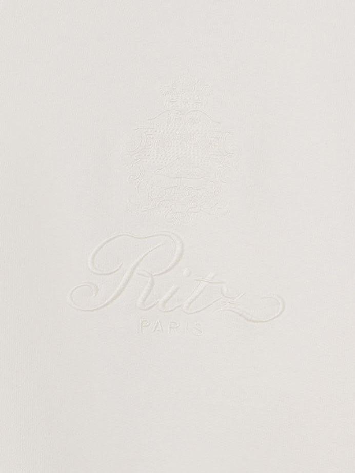 Frame Ritz Unisex Tonal Logo Crewneck In Cream
