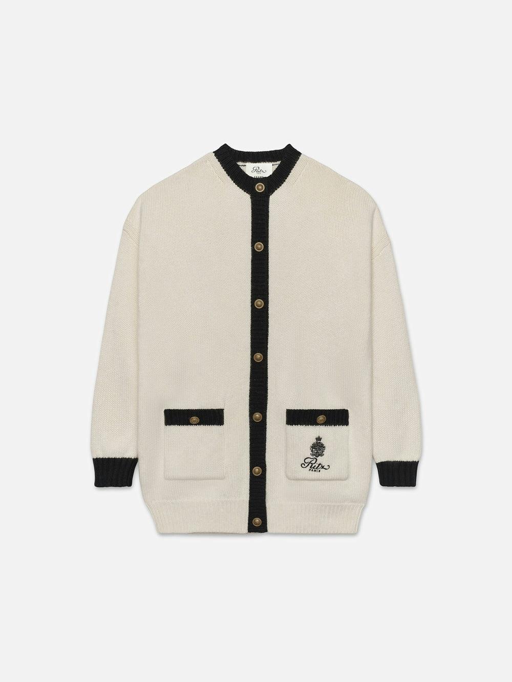 frame Ritz Women's Cardigan in Black Multi