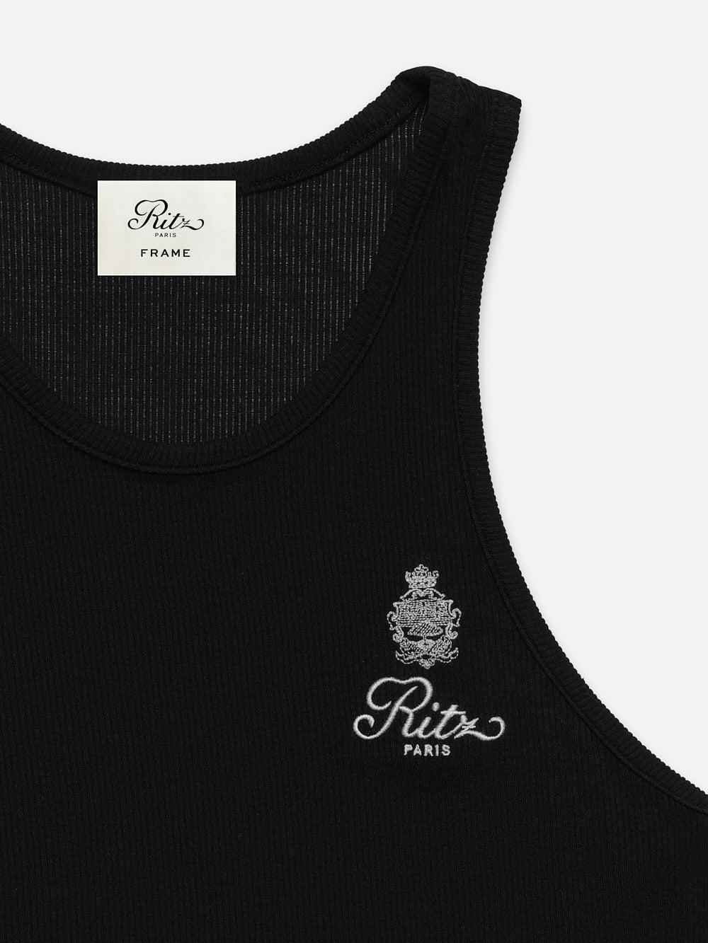 Frame Ritz Women's Rib Tank In Black