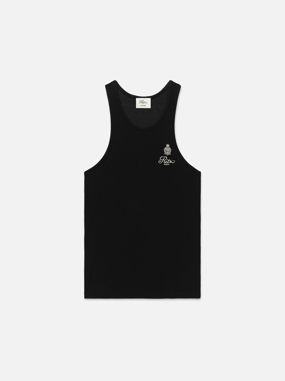 frame Ritz Women's Rib Tank in Black