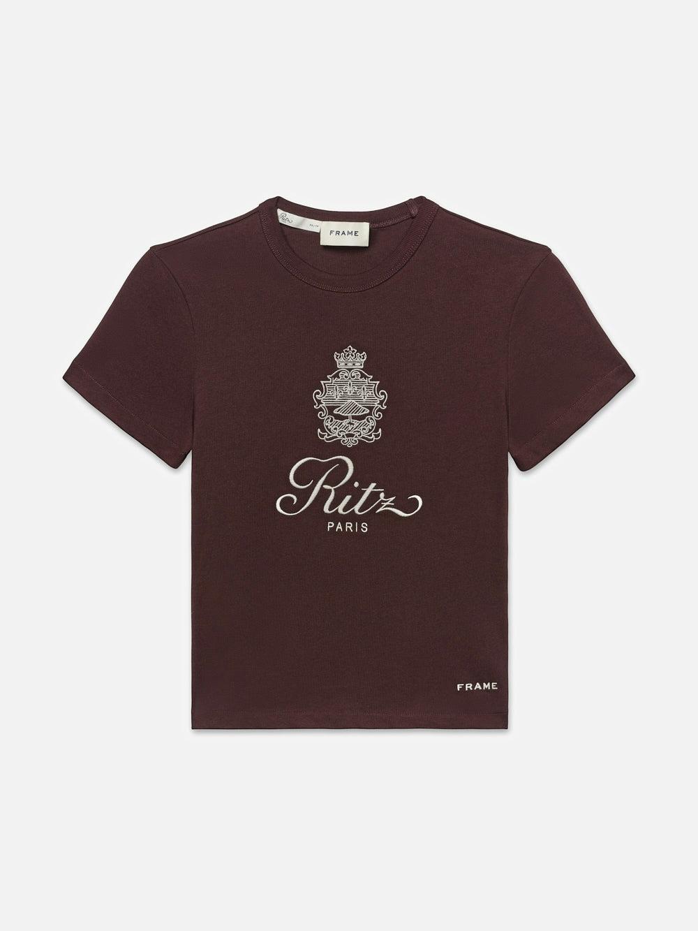 frame Ritz Women's Tee in Bordeaux