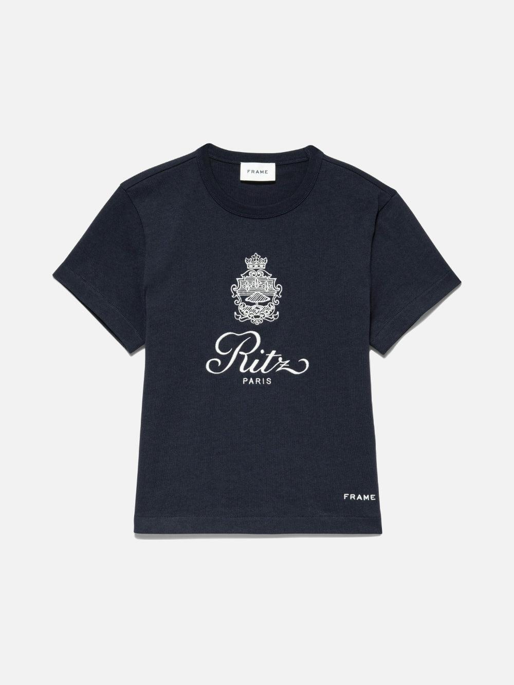 frame Ritz Women's Tee in Navy