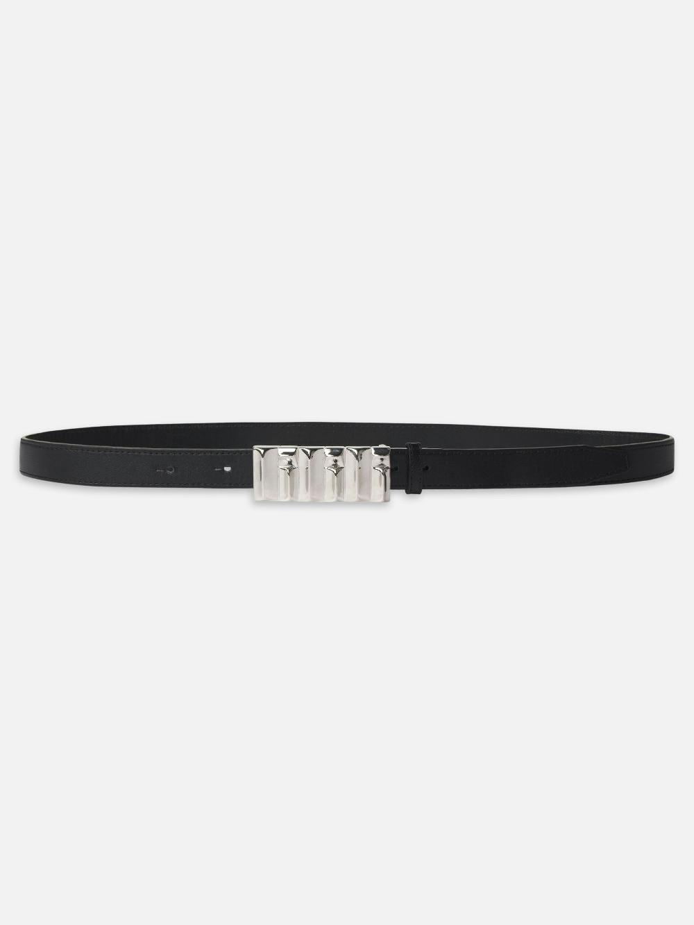 frame Sculptural Belt in Black