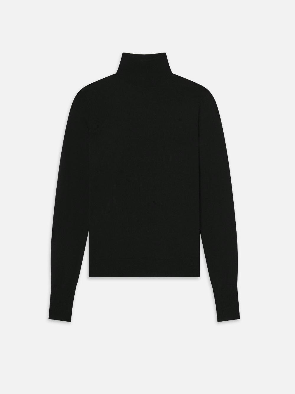 frame Slim Turtleneck in Black