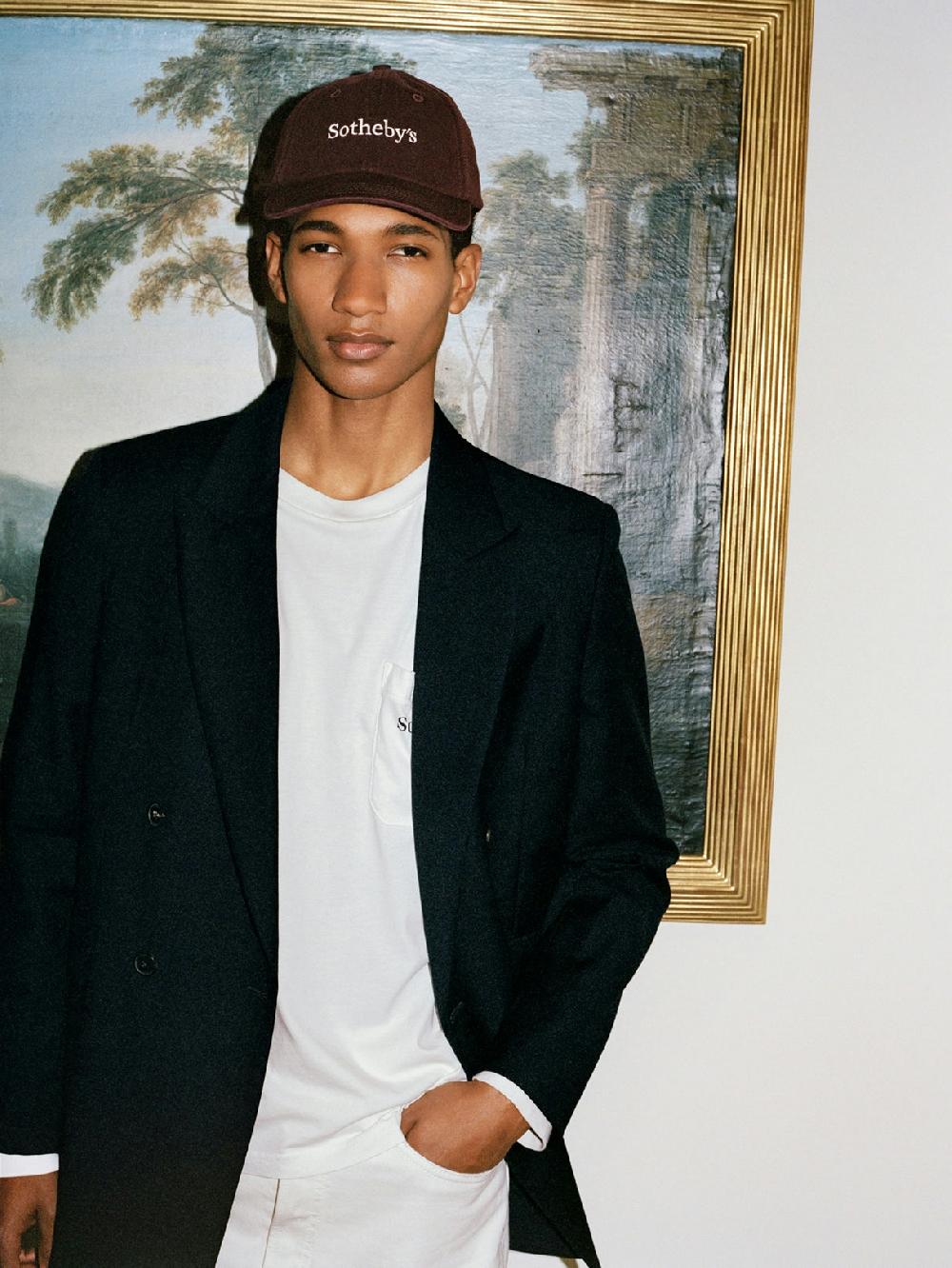 Frame Sotheby's Baseball Cap In Burgundy