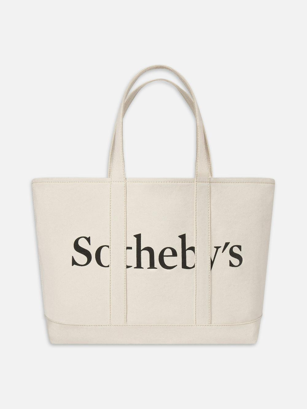 frame Sotheby's Canvas Tote Bag in Cream