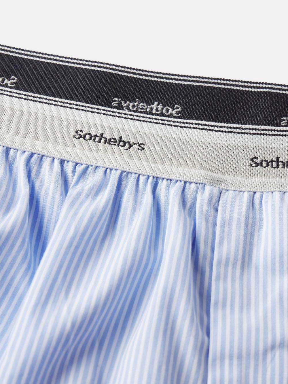 Frame Sotheby’s Unisex Boxer Short In Blue Stripe