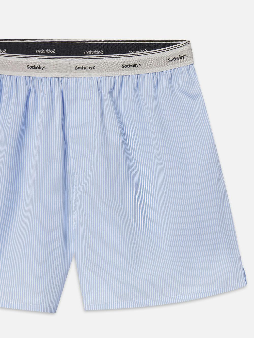 Frame Sotheby’s Unisex Boxer Short In Blue Stripe