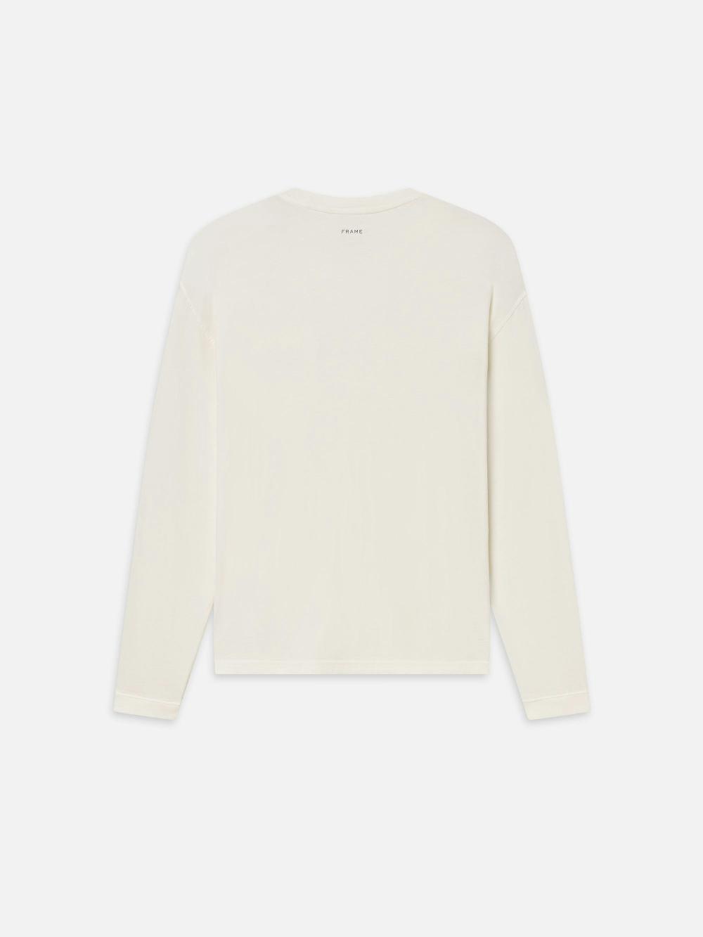 Frame Sotheby's Unisex Long Sleeve Tee In White