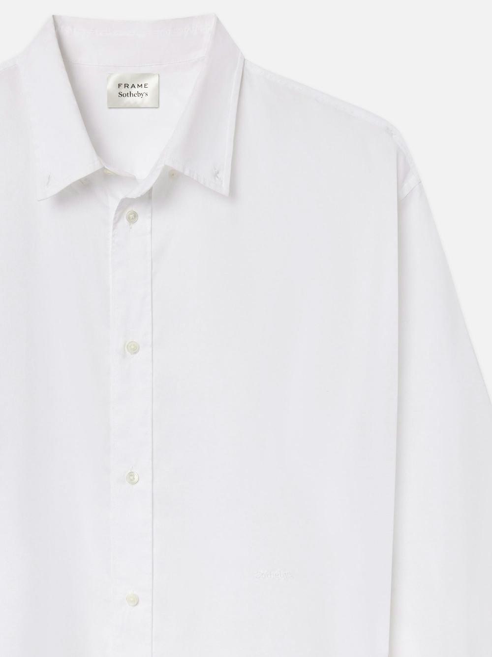 Frame Sotheby's Unisex Oxford Shirt In White